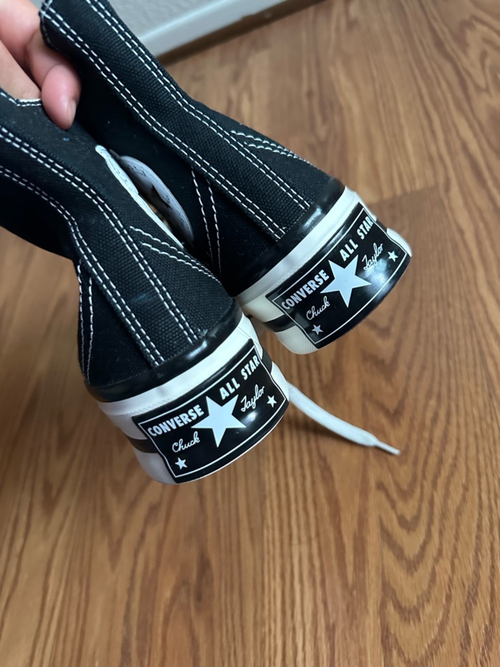 Converse Chuck Taylor All Star High Top Sneakers - Black & White - Picture 3 of 4